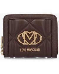 Love Moschino - Heart Logo Quilted Pillow Cioccolato Purse - Lyst
