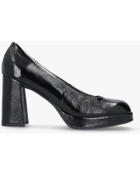 Wonders - Captain Black Patent Leather Chunky Court Shoes - Lyst