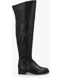 Daniel - Giselle Black Leather Over The Knee Boots - Lyst