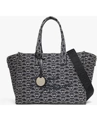 Emporio Armani - Canvas Jacquard Denim Tote Bag - Lyst
