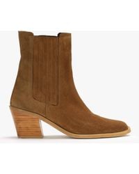 Daniel - Indie Tan Suede Western Chelsea Boots - Lyst