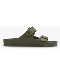 Birkenstock - Arizona Eva Khaki Two Bar Mules - Lyst