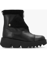 Fly London - Zufe Leather Chunky Ankle Boots - Lyst