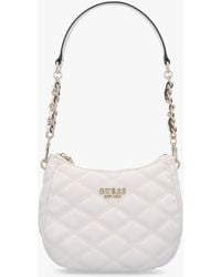 Guess - Tamsin Quilted Off Top Zip Shoulder Bag - Lyst