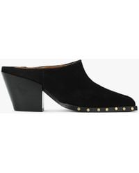 Alpe - Antwerp Western Stacked Heel Backless Mules - Lyst