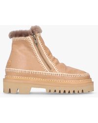 Laidbacklondon - Setsu 3.0 Crochet Natural Leather Ankle Boots - Lyst