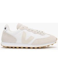 Veja - Rio Branco White Pierre Natural Suede & Mesh Trainers - Lyst