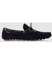 Paul Smith - Men's Springfield Navy Suede Driving Loafers - Lyst