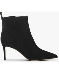 Daniel - Sydney Black Suede Heeled Ankle Boots - Lyst