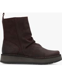Fly London - Reno Expresso Antique Suede Ankle Boots - Lyst