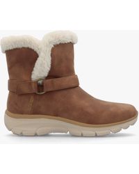 Skechers - Vegan Slip-Ins Relaxed Fit Easy Going Dreams Mover Chestnut Ankle Boots - Lyst