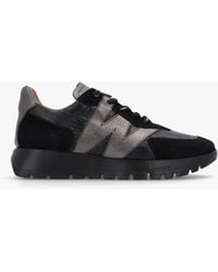 Wonders - Oslo Black Suede & Nylon Trainers - Lyst