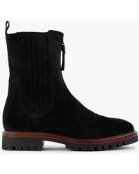 Alpe - Truffle Black Suede Calf Boots - Lyst