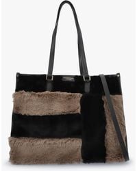 MY BEST BAG - Multicoloured Faux Fur & Leather Tote Bag - Lyst