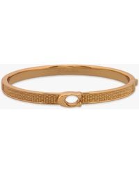 COACH - Textured C Logo Hinge Bangle - Lyst