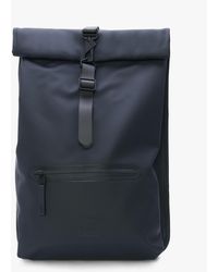 Rains - Rolltop W3 Navy Backpack - Lyst