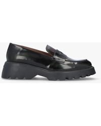 Wonders - Devina Black Patent Leather Chunky Loafers - Lyst