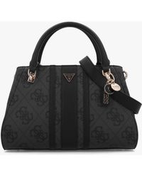 Guess - Noelle Ii Luxury Coal Logo Satchel Bag - Lyst
