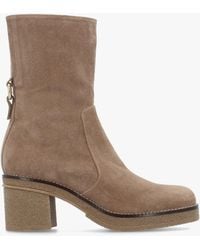 Daniel - Block Heel Calf Boots - Lyst