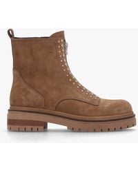 Daniel - Istuds Zip Front Ankle Boots - Lyst