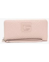 light pink guess wallet