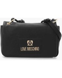 Love Moschino - Cord Trick Nero Shoulder Bag - Lyst