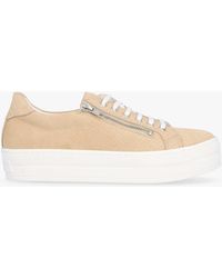 Daniel - Tippie Leather Reptile Double Zip Trainers - Lyst