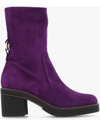 Daniel - Block Heel Calf Boots - Lyst
