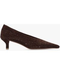 Daniel - Skye Perforated Kitten Heel Court Shoes - Lyst