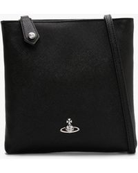 black vivienne westwood cross body bag