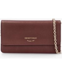 Emporio Armani - Mini Tumbled Leather Cross-Body Bag - Lyst