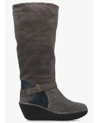 Fly London - Yavu Wedge Knee Boots - Lyst