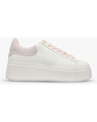 Ash - Moby Be Kind White Bubble Gum Chrome Free Leather Trainers - Lyst