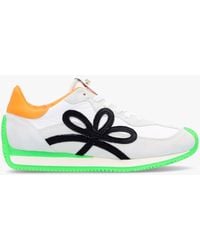 Daniel - Movie Green & Orange Suede Runner Trainers - Lyst