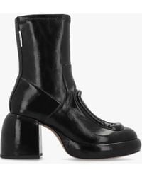 Marc Jacobs - The Pop J Marc Leather Platform Ankle Boots - Lyst