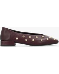 Daniel - Saria Square Toe Studded Ballet Pumps - Lyst