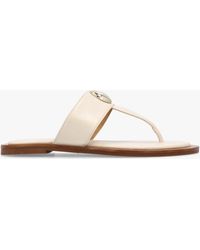 Daniel - Costly Cream Leather Toe Post Sandals - Lyst