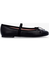 Pretty Ballerinas - Amelie Black Leather Mary Jane Ballerina Pumps - Lyst