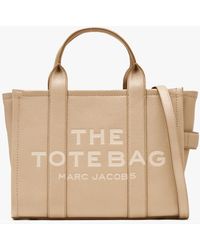 Marc Jacobs - The Leather Medium Camel Tote Bag - Lyst
