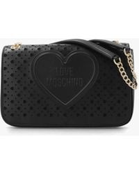 Love Moschino - Heart Basket Nero Shoulder Bag - Lyst