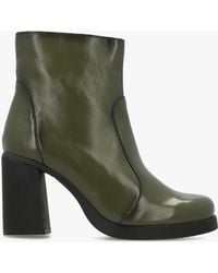 Fly London - Siju Leather Block Heel Ankle Boots - Lyst