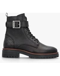 Barbour - Heidi Ii Pebbled Leather Camando Ankle Boots - Lyst