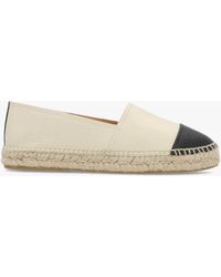 Daniel - Joey Cream Leather Toe Cap Espadrilles - Lyst