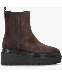 Alpe - Alpie Brown Suede Crepe Sole Chelsea Boots - Lyst