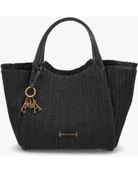Emporio Armani - Black Woven Slouchy Beach Shopper Bag - Lyst