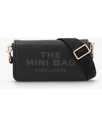 Marc Jacobs - The Leather Mini Black Cross-body Bag - Lyst