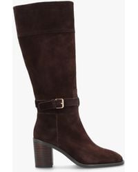 Daniel - Spartan Ankle Strap Block Heel Knee Boots - Lyst