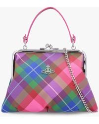 Vivienne Westwood - Granny Frame Candy Tartan Purse - Lyst