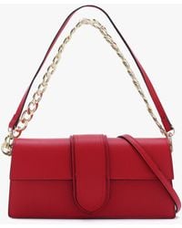 Daniel - Lara Red Leather Chain Strap Bag - Lyst