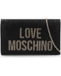 Love Moschino - Smart Logo Nero Shoulder Bag - Lyst